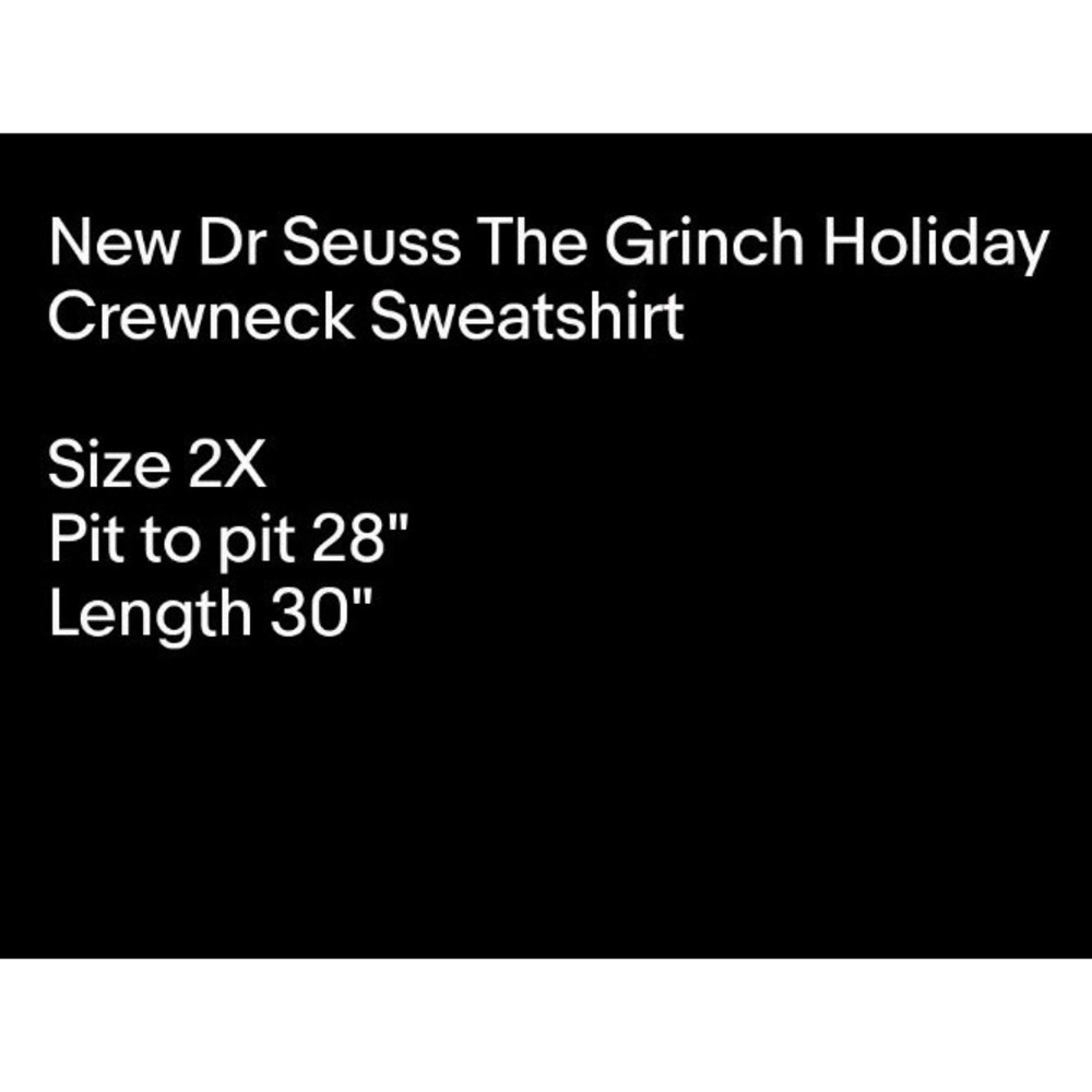 New Dr Seuss The Grinch Holiday Crewneck Sweatshirt Sz 2X - Picture 8 of 8